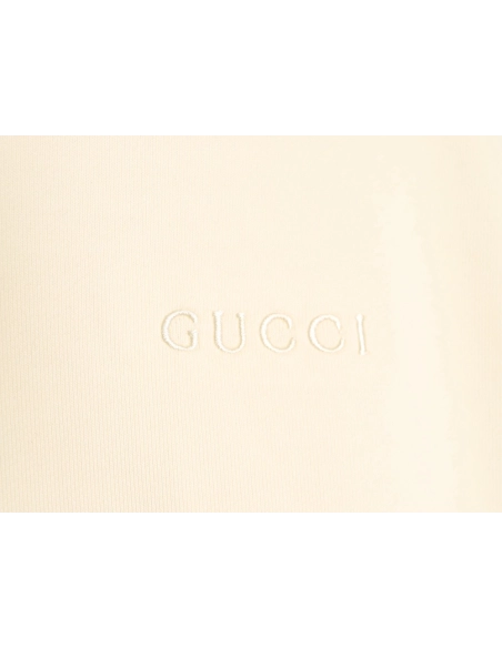 Gucci obscure lettering logo embroidered small label hooded sweatshirt,Gucci Sweatshirt,Sweatshirt,APPAREL