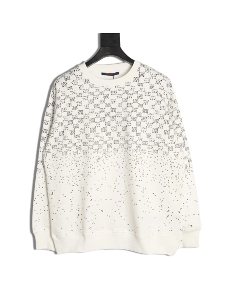 Louis Vuitton gradient airplane print crew neck sweatshirt,Louis Vuitton Sweatshirt,Sweatshirt,APPAREL