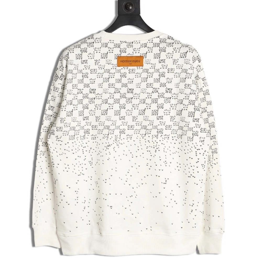 Louis Vuitton gradient airplane print crew neck sweatshirt,Louis Vuitton Sweatshirt,Sweatshirt,APPAREL