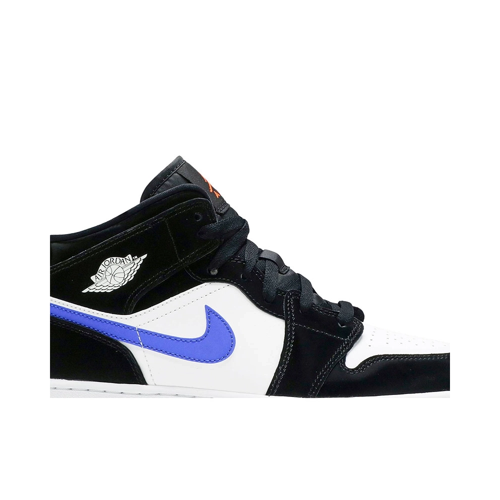 AIR JORDAN 1 MID GS BLACK RACER BLUE 554725 084,AIR JORDAN 1 MID,Air Jordan