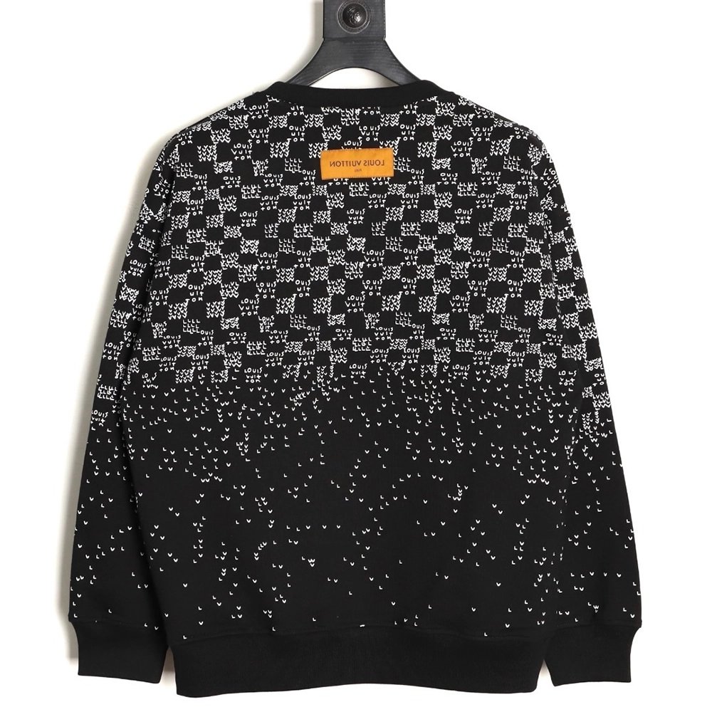 Louis Vuitton gradient airplane print crew neck sweatshirt,Louis Vuitton Sweatshirt,Sweatshirt,APPAREL