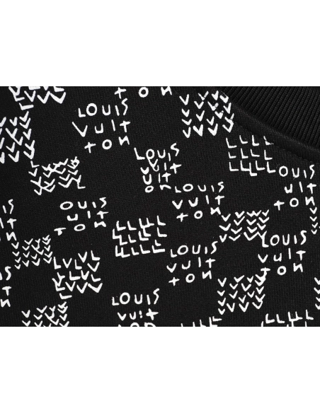 Louis Vuitton gradient airplane print crew neck sweatshirt,Louis Vuitton Sweatshirt,Sweatshirt,APPAREL