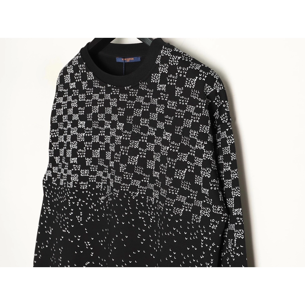 Louis Vuitton gradient airplane print crew neck sweatshirt,Louis Vuitton Sweatshirt,Sweatshirt,APPAREL