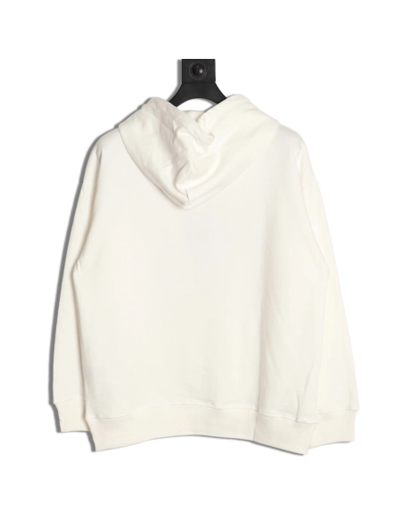 Fendi 3D mesh double F embroidered logo hooded sweatshirt,Fendi Sweatshirt,Sweatshirt,APPAREL