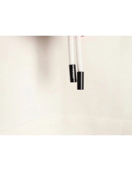 Fendi 3D mesh double F embroidered logo hooded sweatshirt,Fendi Sweatshirt,Sweatshirt,APPAREL