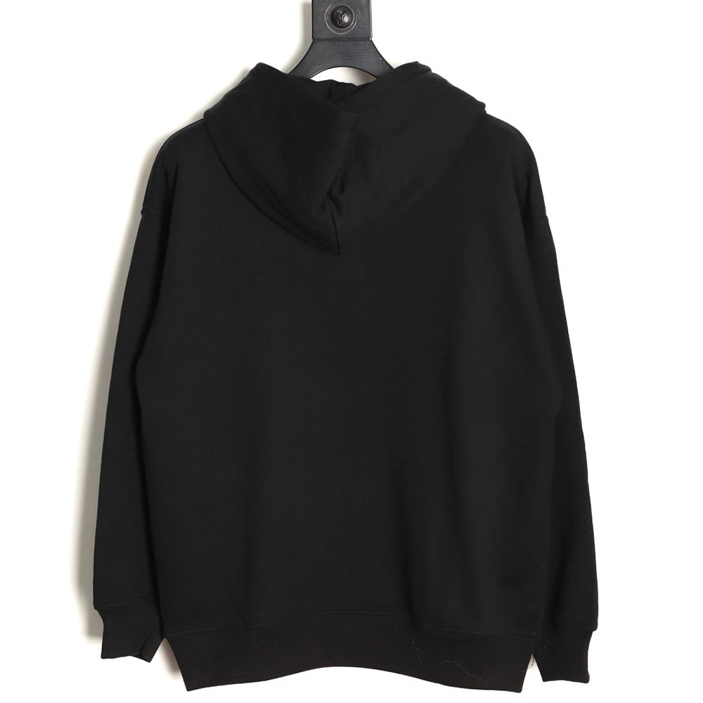 Fendi 3D mesh double F embroidered logo hooded sweatshirt,Fendi Sweatshirt,Sweatshirt,APPAREL