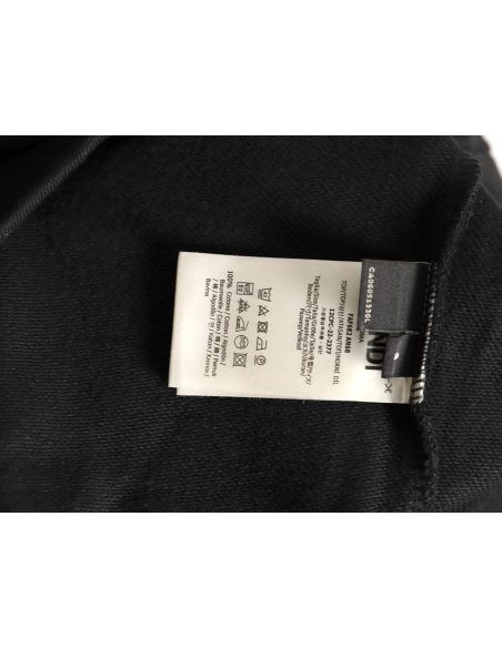 Fendi 3D mesh double F embroidered logo hooded sweatshirt,Fendi Sweatshirt,Sweatshirt,APPAREL