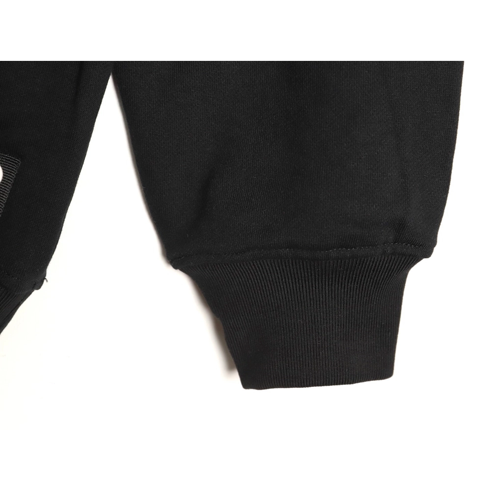 Fendi 3D mesh double F embroidered logo hooded sweatshirt,Fendi Sweatshirt,Sweatshirt,APPAREL