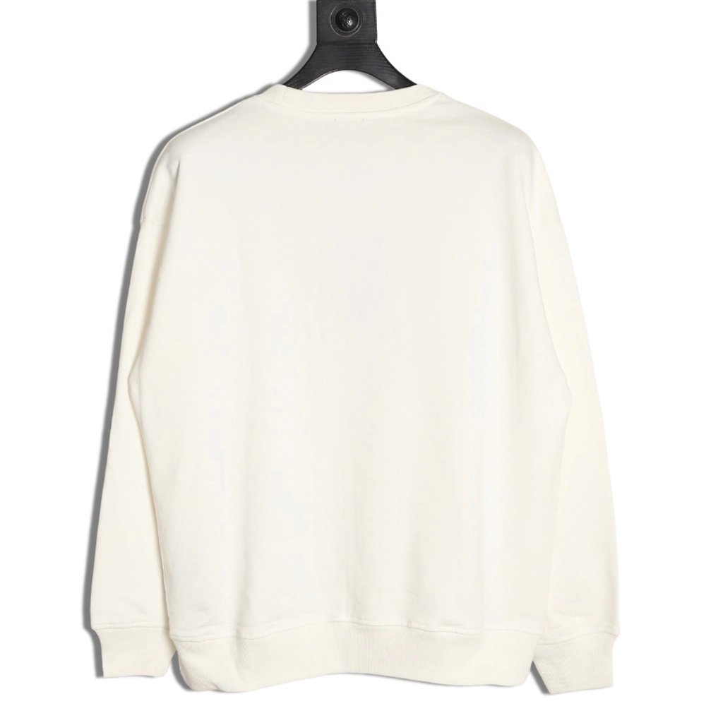 Fendi obscure double F letter embossed round neck sweatshirt,Fendi Sweatshirt,Sweatshirt,APPAREL