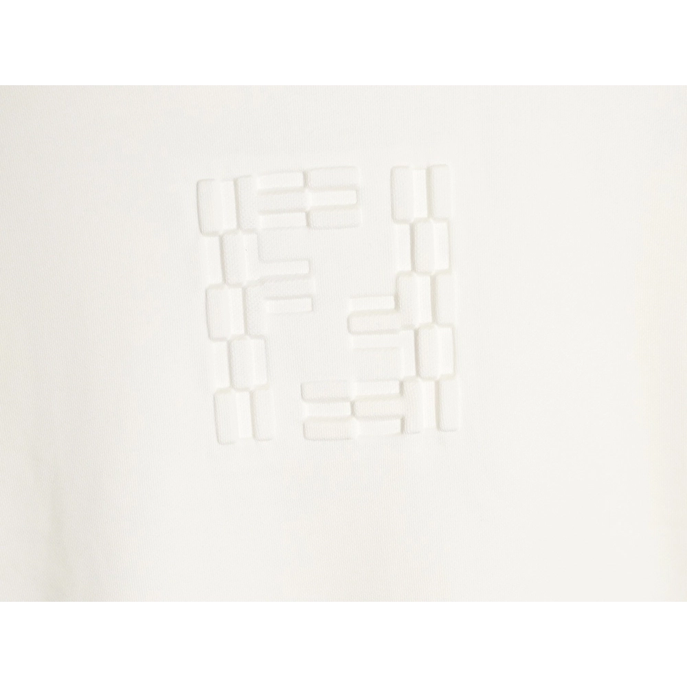 Fendi obscure double F letter embossed round neck sweatshirt,Fendi Sweatshirt,Sweatshirt,APPAREL