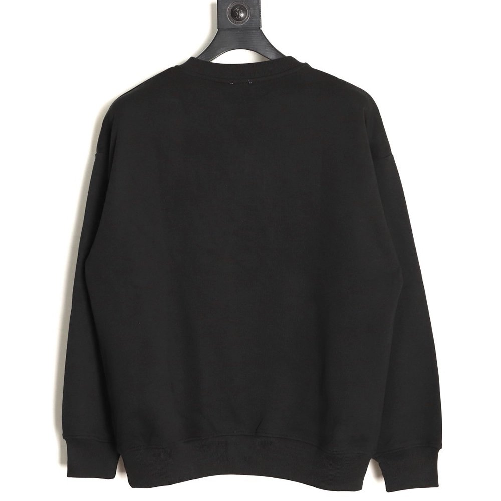 Fendi obscure double F letter embossed round neck sweatshirt,Fendi Sweatshirt,Sweatshirt,APPAREL