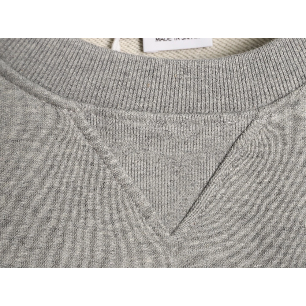 Thom Browne crew neck sweatshirt with webbing hem,Thom Browne Sweatshirt,Sweatshirt,APPAREL