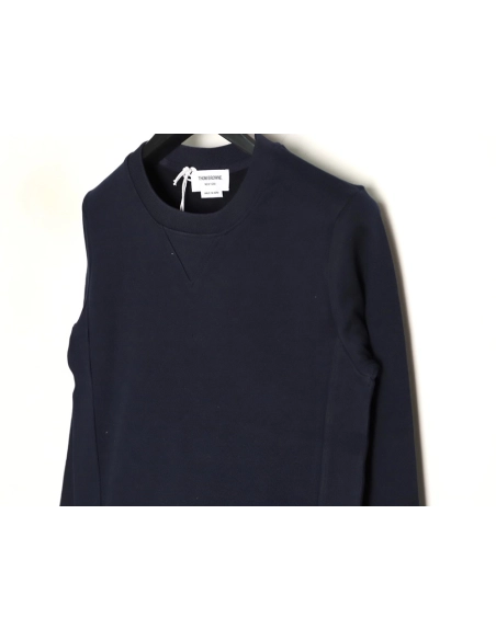 Thom Browne crew neck sweatshirt with webbing hem,Thom Browne Sweatshirt,Sweatshirt,APPAREL