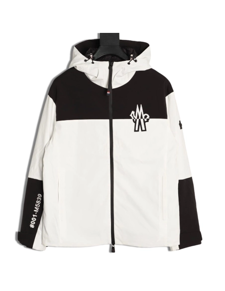 Moncler nylon contrast patchwork outdoor zipup jacket,Moncler Jacket,Jacket,APPAREL