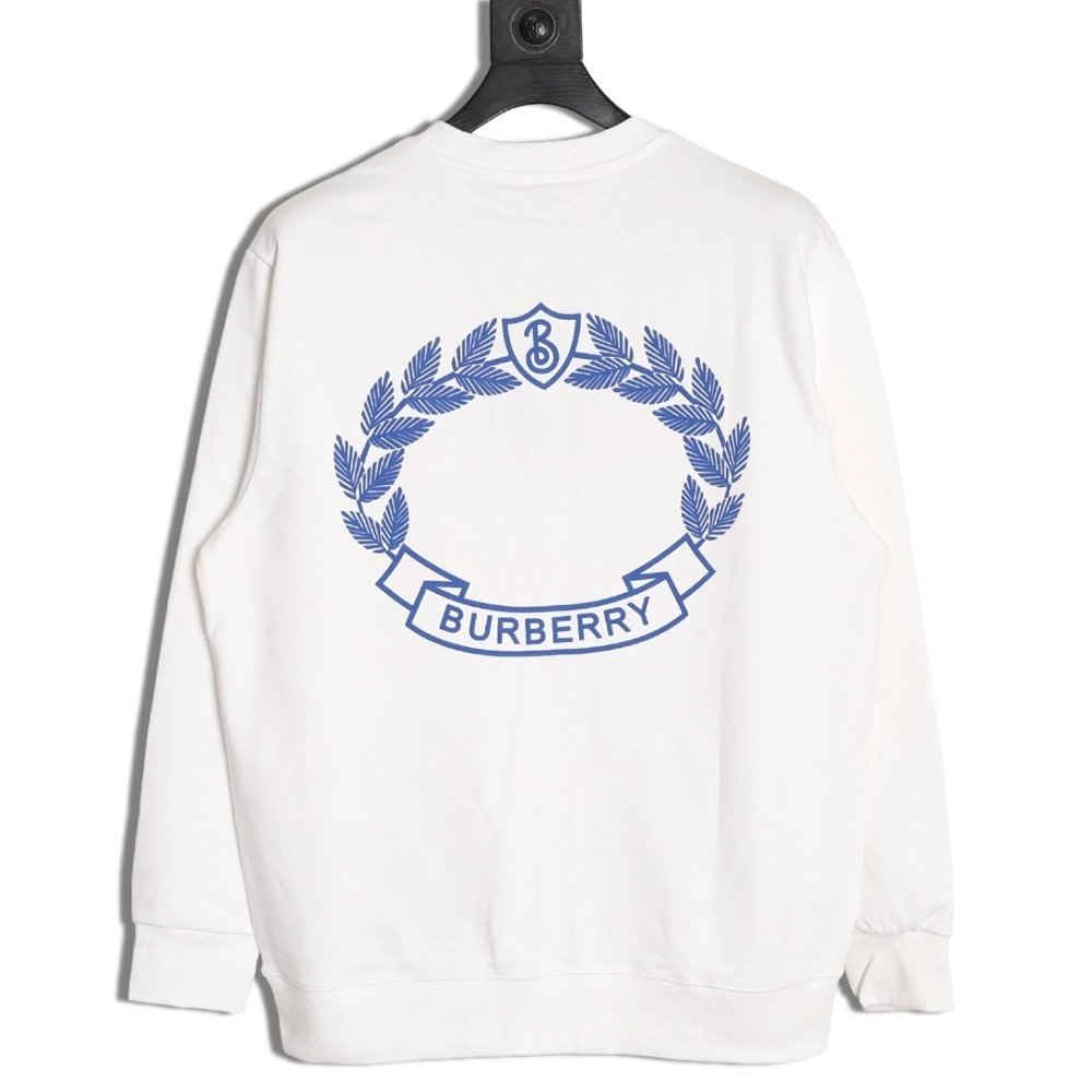Burberry embroidered crewneck sweatshirt,Burberry Sweatshirt,Sweatshirt,APPAREL