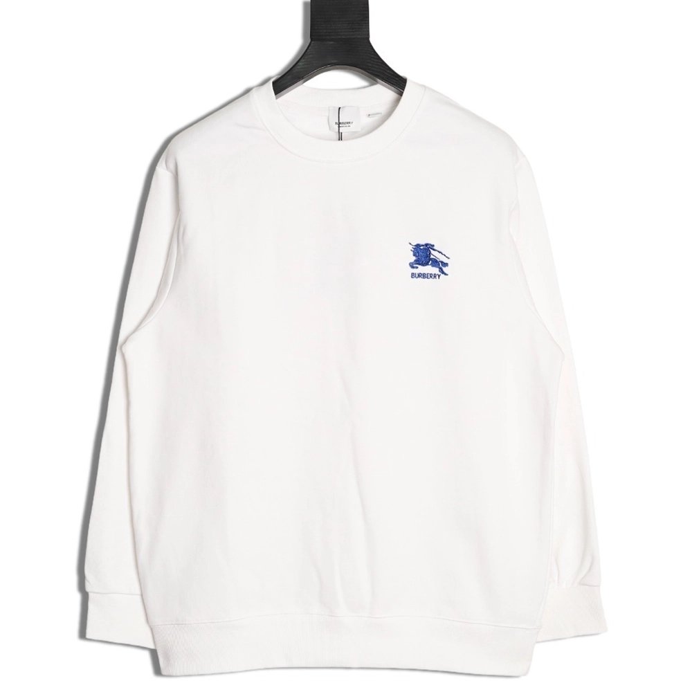 Burberry embroidered crewneck sweatshirt,Burberry Sweatshirt,Sweatshirt,APPAREL