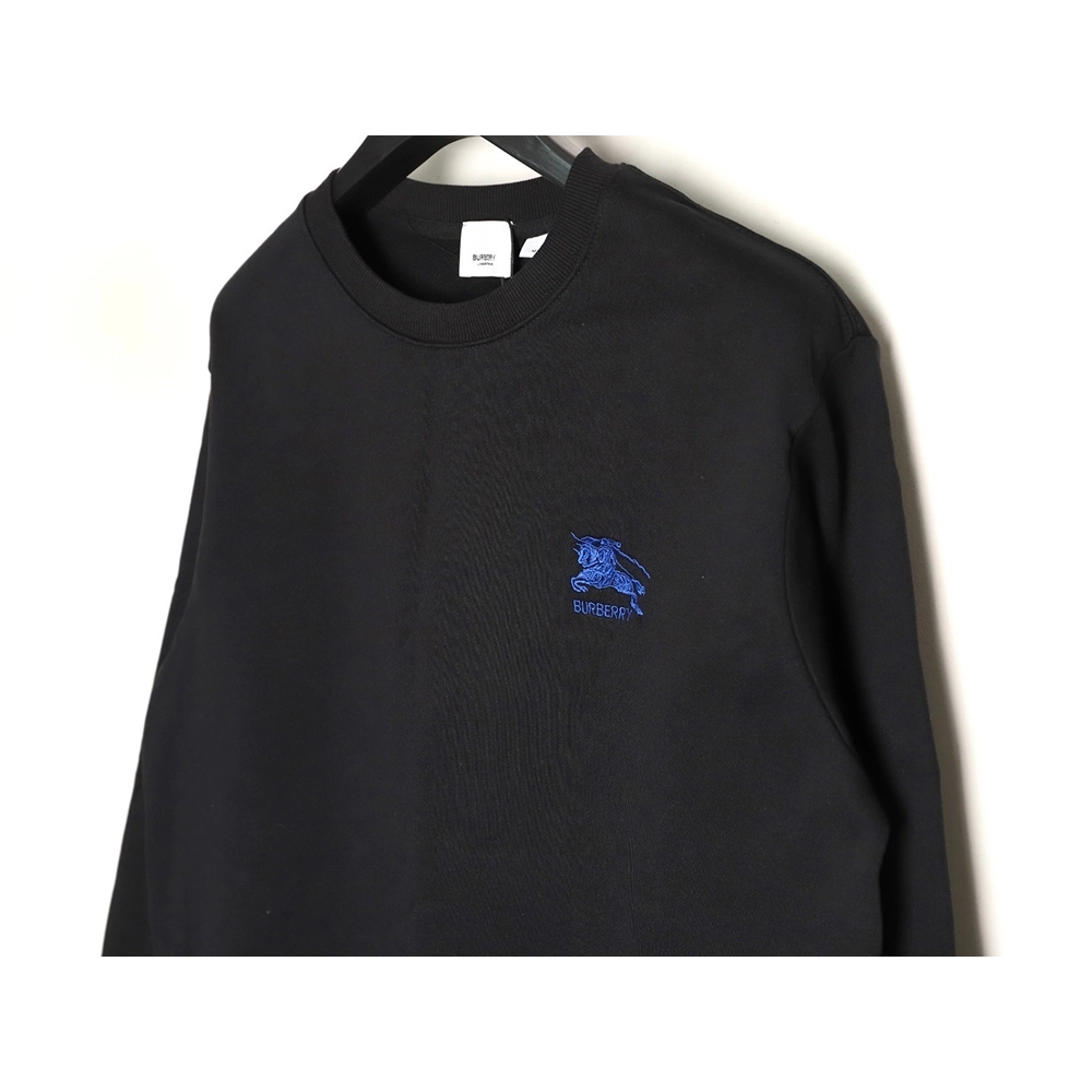 Burberry embroidered crewneck sweatshirt,Burberry Sweatshirt,Sweatshirt,APPAREL