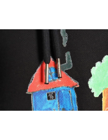 Celine Graffiti Painting New Flower Hoodie,Celine Hoodie,Hoodie,APPAREL