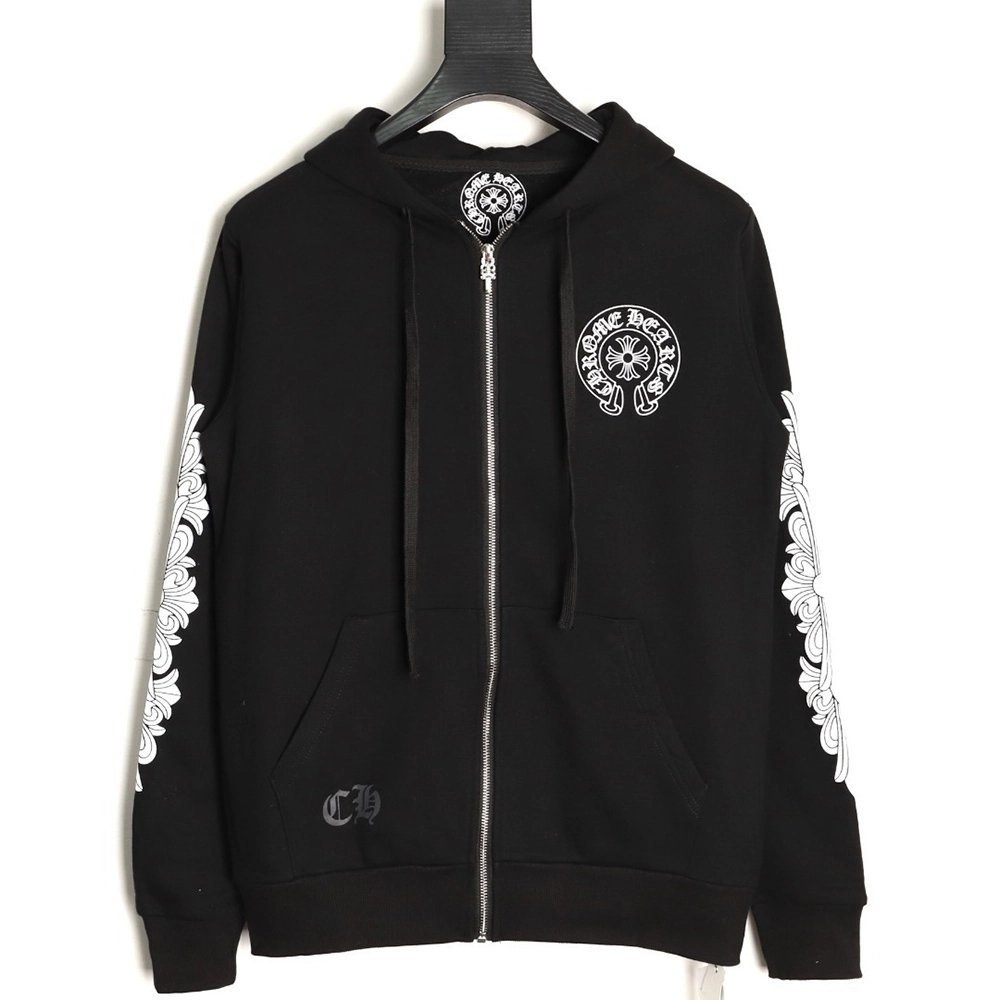 Chrome Hearts Kirin Arm Print ZipUp Jacket,Chrome Hearts Jacket,Jacket,APPAREL