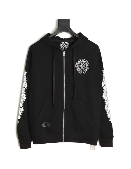 Chrome Hearts Kirin Arm Print ZipUp Jacket,Chrome Hearts Jacket,Jacket,APPAREL