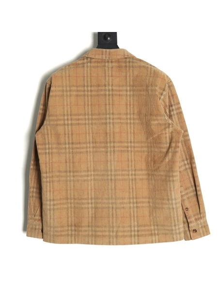 Burberry Corduroy Plaid Jacket,Burberry Jacket,Jacket,APPAREL