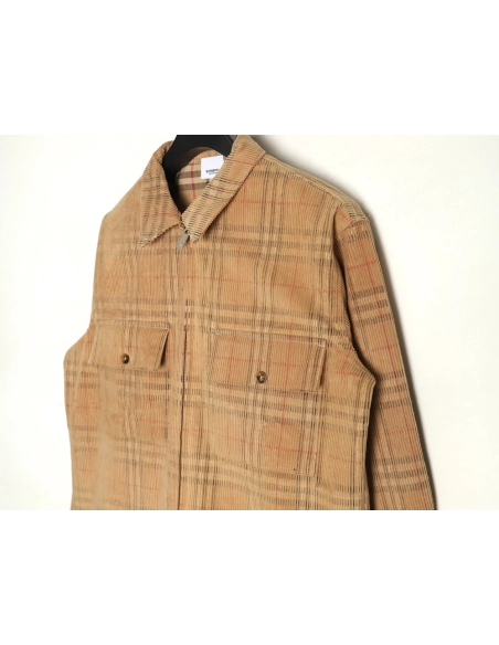 Burberry Corduroy Plaid Jacket,Burberry Jacket,Jacket,APPAREL