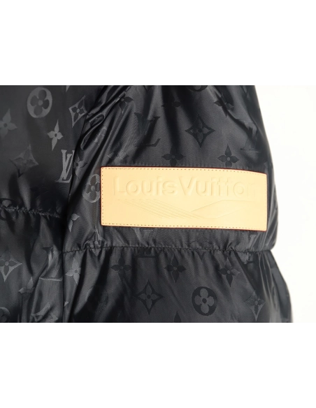 Louis Vuitton obscure armband hooded down jacket,Louis Vuitton Jacket,Jacket,APPAREL