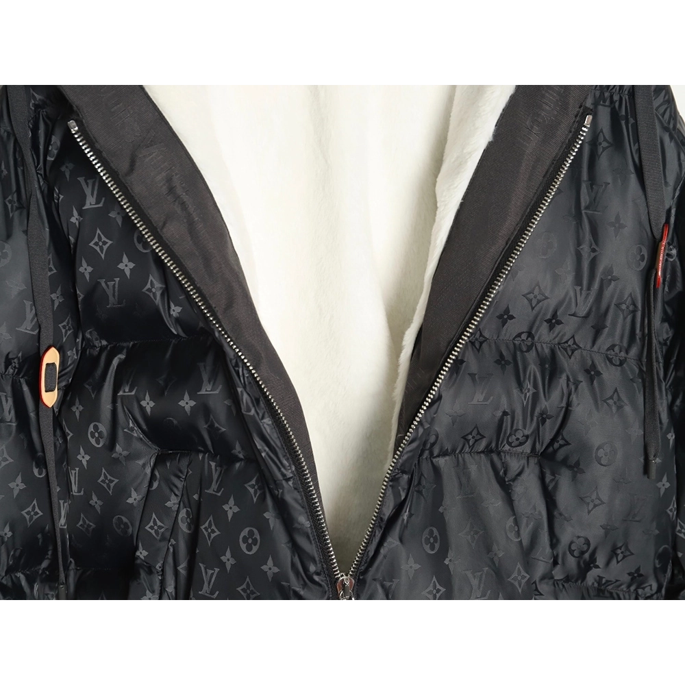 Louis Vuitton obscure armband hooded down jacket,Louis Vuitton Jacket,Jacket,APPAREL