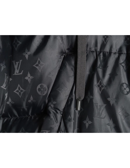 Louis Vuitton obscure armband hooded down jacket,Louis Vuitton Jacket,Jacket,APPAREL