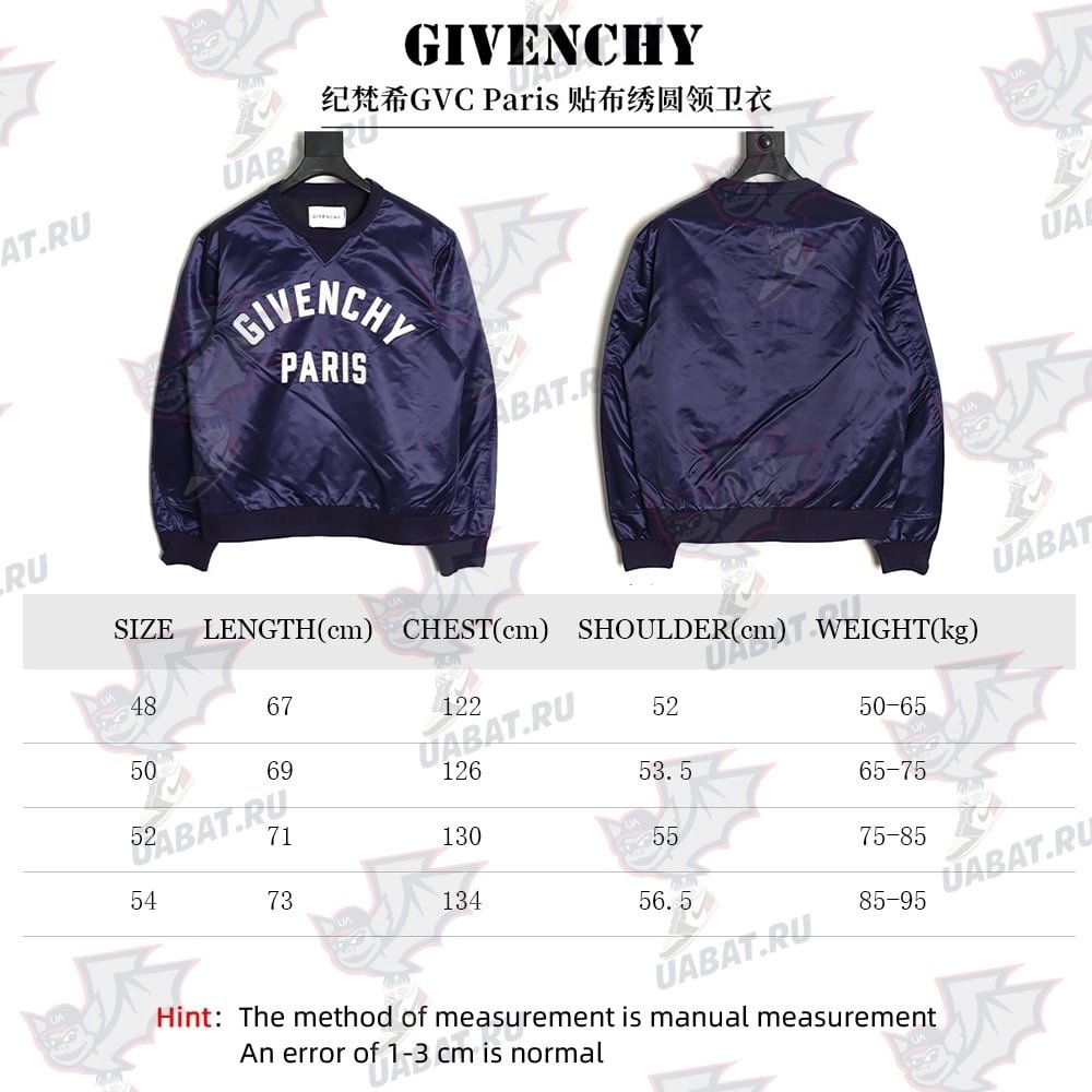 Givenchy Paris applique crewneck sweatshirt,Givenchy Sweatshirt,Sweatshirt,APPAREL