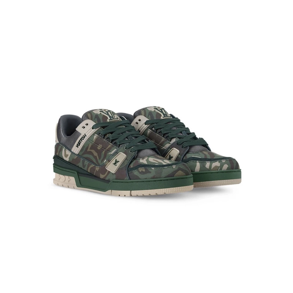 Louis Vuitton Trainer Camouflage Green 1AIKP0