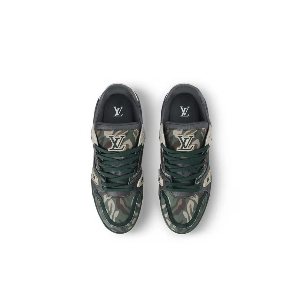 Louis Vuitton Trainer Camouflage Green 1AIKP0