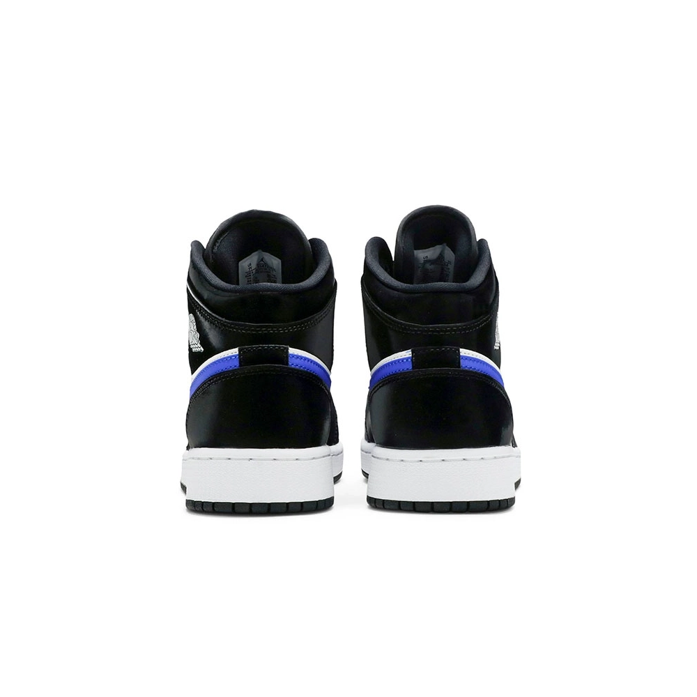 AIR JORDAN 1 MID GS BLACK RACER BLUE 554725 084,AIR JORDAN 1 MID,Air Jordan