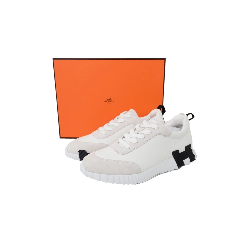 Hermes Reps Bouncing Sneaker Blanc Black Label