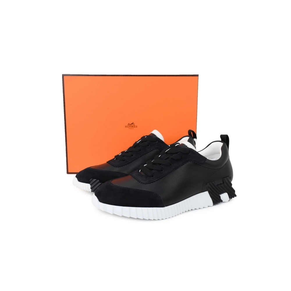 Hermes Reps Bouncing Sneaker Noir Leather