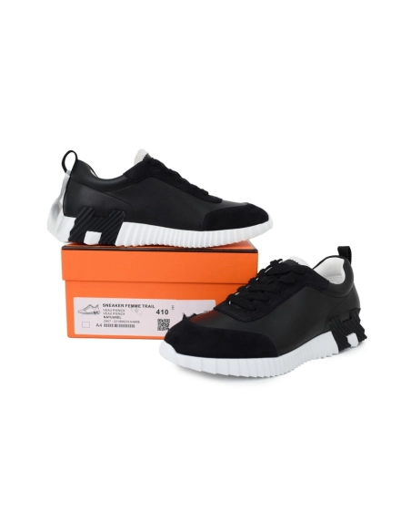 Hermes Reps Bouncing Sneaker Noir Leather