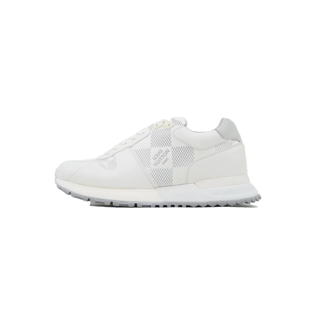 Louis Vuitton Runner Gray White Grid Pattern