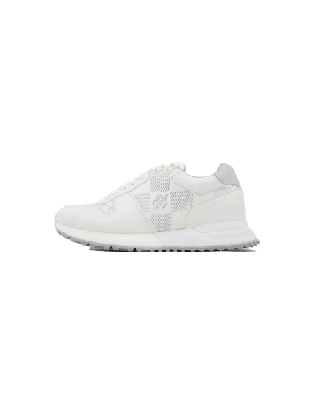 Louis Vuitton Runner Gray White Grid Pattern