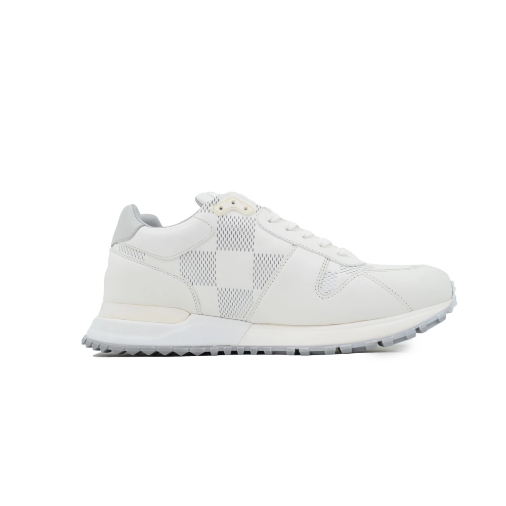 Louis Vuitton Runner Gray White Grid Pattern