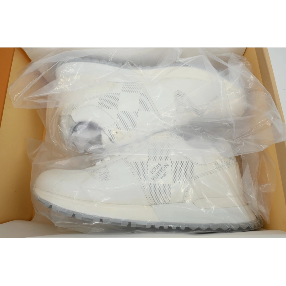 Louis Vuitton Runner Gray White Grid Pattern
