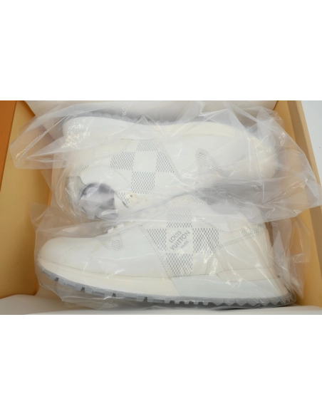 Louis Vuitton Runner Gray White Grid Pattern