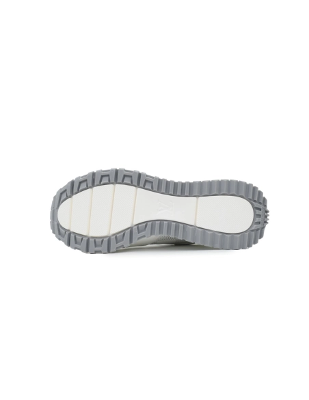 Louis Vuitton Runner Gray White Grid Pattern