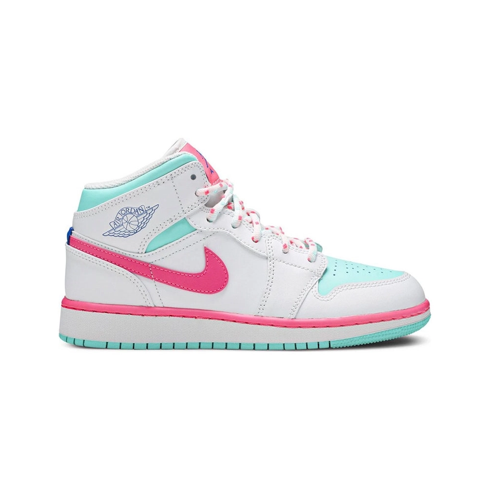 AIR JORDAN 1 MID GS DIGITAL PINK 555112 102,AIR JORDAN 1 MID,Air Jordan