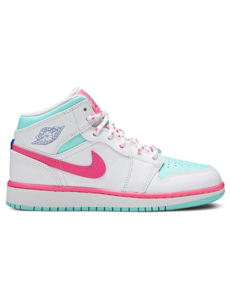 AIR JORDAN 1 MID GS DIGITAL PINK 555112 102,AIR JORDAN 1 MID,Air Jordan