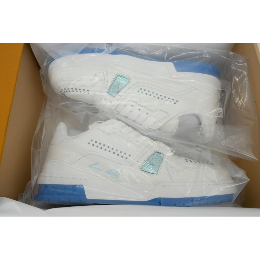 Louis Vuitton Trainer Sea Blue Rivets