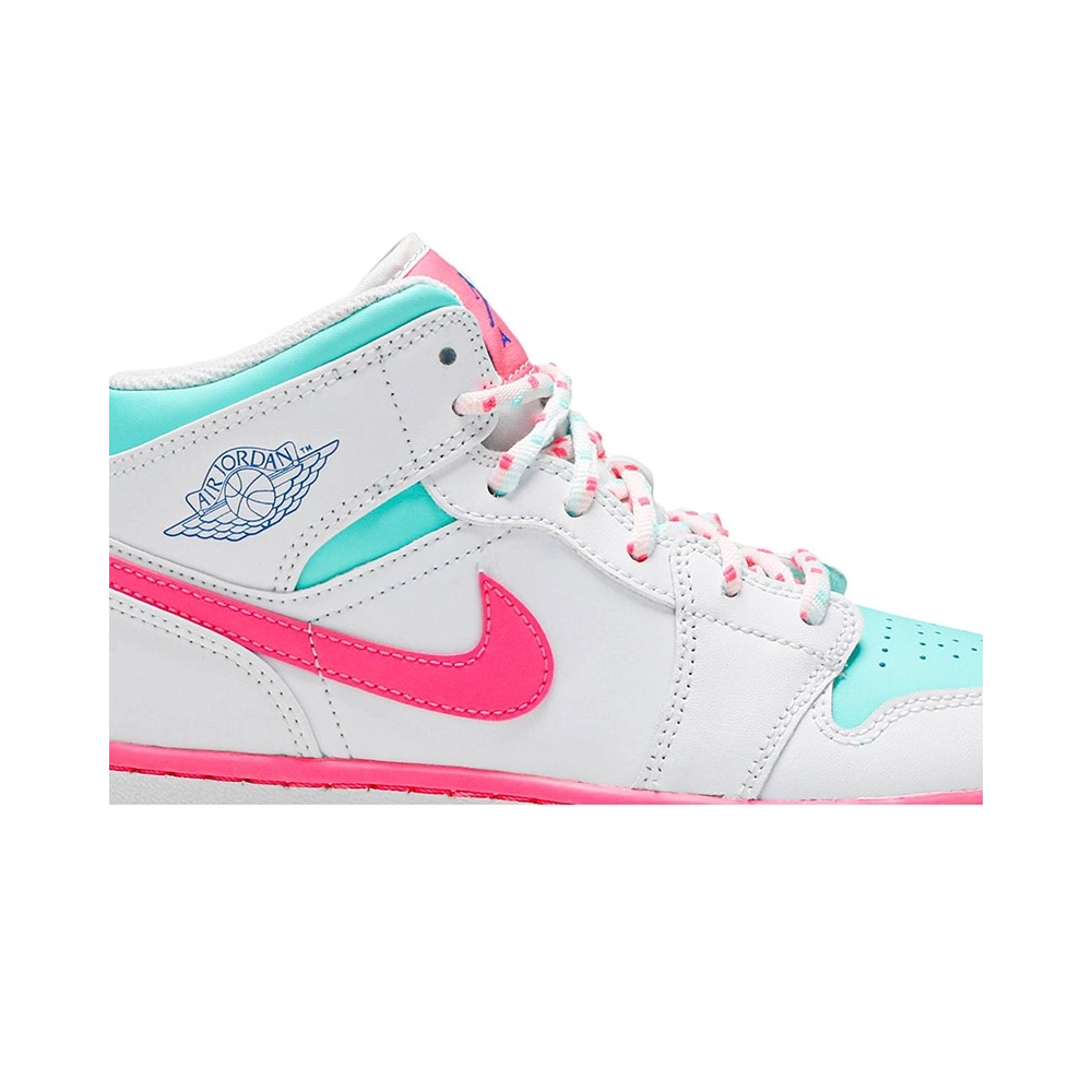 AIR JORDAN 1 MID GS DIGITAL PINK 555112 102,AIR JORDAN 1 MID,Air Jordan