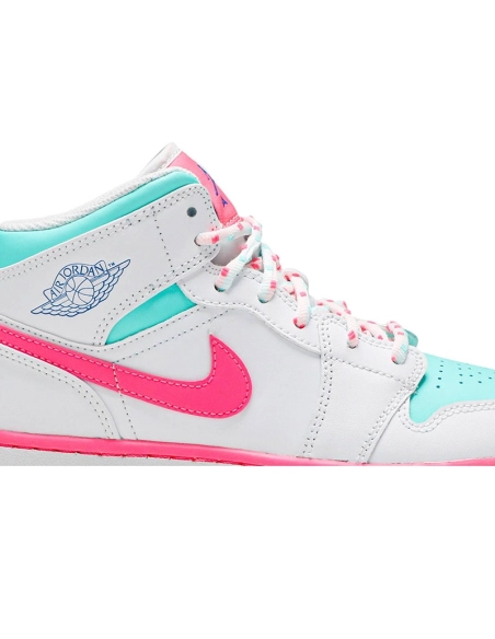 AIR JORDAN 1 MID GS DIGITAL PINK 555112 102,AIR JORDAN 1 MID,Air Jordan