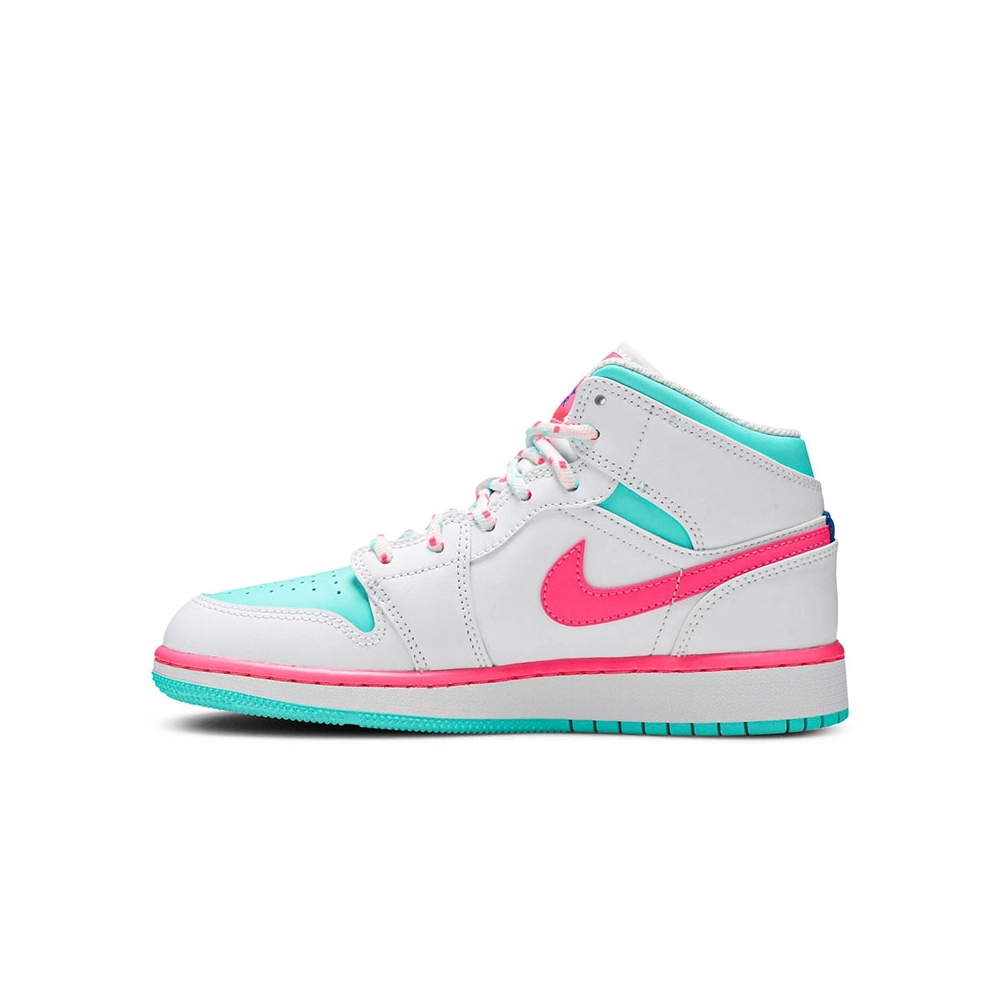 AIR JORDAN 1 MID GS DIGITAL PINK 555112 102,AIR JORDAN 1 MID,Air Jordan
