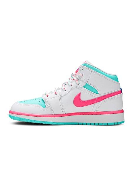 AIR JORDAN 1 MID GS DIGITAL PINK 555112 102,AIR JORDAN 1 MID,Air Jordan