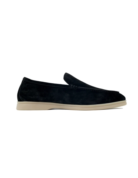 Loro Piana Bean Shoes Black